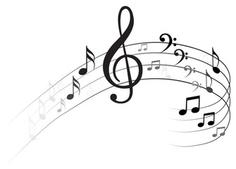Music Note Background - 135777654
