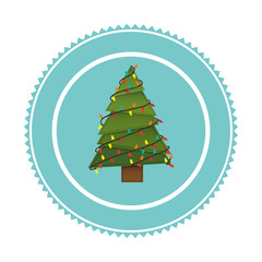 Christmas tag ornament icon vector illustration graphic design
