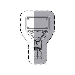 Construction worker cartoon icon vector illustration graphic design