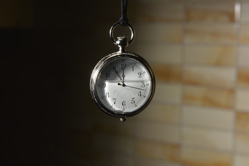 Vintage pocket watch closeup