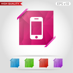 Phone icon. Button with phone icon. Modern UI vector.