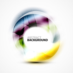 Shiny blurred cicrle template