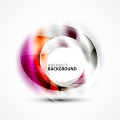 Shiny blurred cicrle template