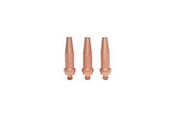 Welding nozzles isolated on a white background