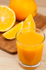 Obraz na płótnie Canvas Orange. Citrus fruit. Juice. A useful drink.