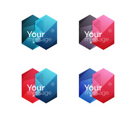 Vector shiny blank web option boxes