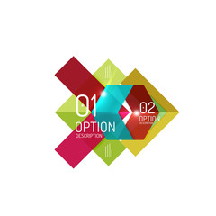 Abstract vector business geometric infographics