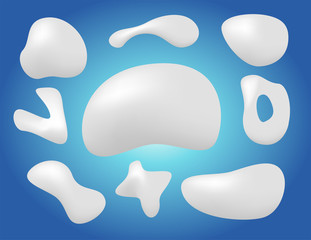 Milk foam and cream vector background