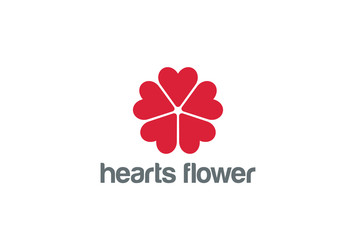 Fototapeta premium Heart Logo design vector. Valentine day love. Cardiology Medical