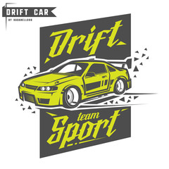 Drift sport team print for t-shirt,emblems and logo.