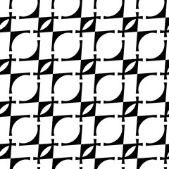 Design seamless monochrome geometric pattern