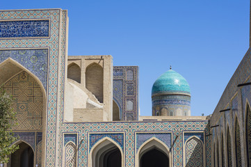 Inside Kalyan Mosque yard in Bukhara, Uzbekistan