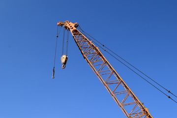 工事現場のクレーン