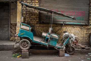 Abandoned old tuk tuk