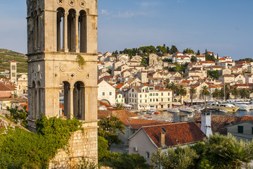 Obraz premium Nice City Hvar in Hvar Island in Croatia