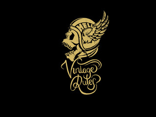 Motorcycle Themed Badge Vectors