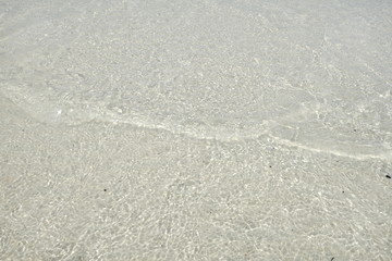 sea water reflects sunlight 