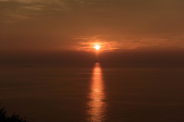  Sunset glow in Ikeshima Island