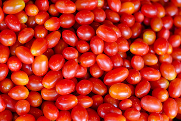 Tomatoes on a banana leaf
