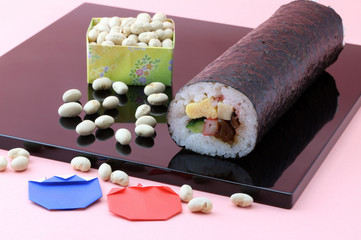 節分イメージ　恵方巻