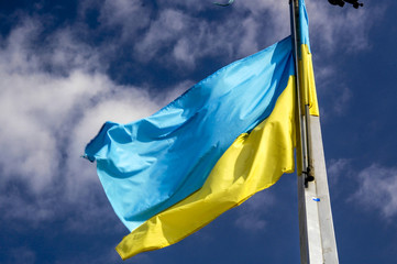 Ukrainian flag, Ukraine, Western Ukraine, Lviv