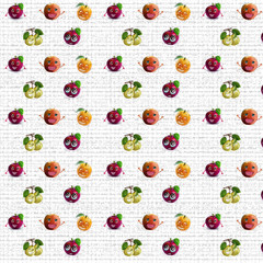 pattern of fresh fruits background