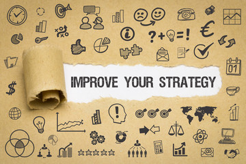 Improve your Strategy / Papier mit Symbole