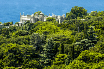 Crimea, Alupka, garden of the Voroncov palace, Ukraine