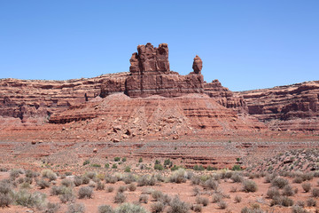 Fototapeta na wymiar The Valley of the Gods in Utah, USA