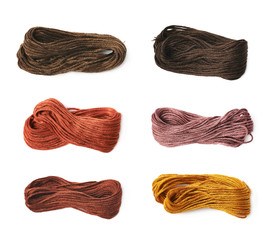 Embroidery thread yarn isolated