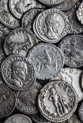 Ancient coin of the Roman Empire.