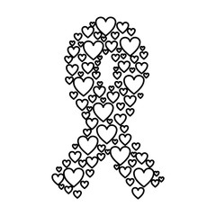 Breast cancer campaign icon vector illustration graphic design