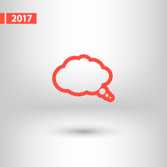 comic speech bubbles icon, vector illustration. Flat design style