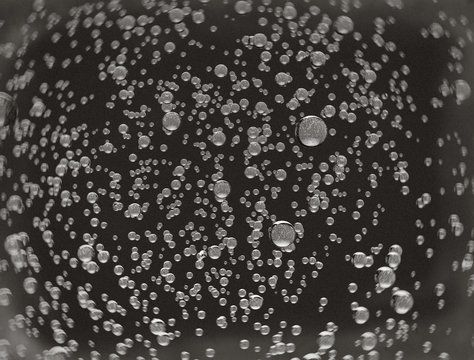 water bubbles abstract rendering
