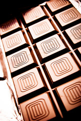 Chocolate tablet full frame 