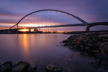 De Oversteek Brücke in Nijmegen in den Niederlanden