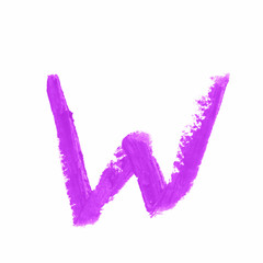 Single abc letter symbol isolated