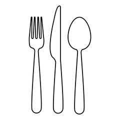 Restaurant cutlery utensils icon vector illustration graphic design