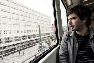 Looking out the Train Window