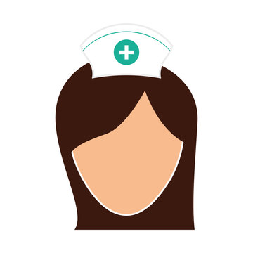 face nurse icon image design, vector illustration