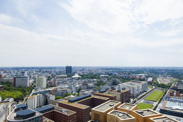 Obraz premium Berlin Potsdamer Platz and Skyline from Above