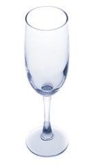 Empty glass isolated on a white background