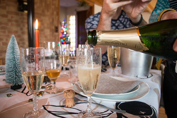 Serving Champagne