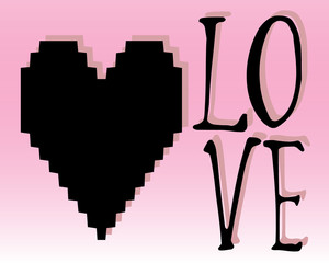 Old love print background