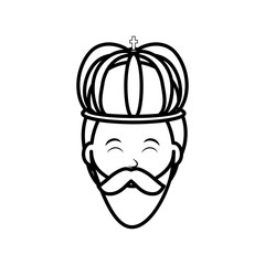 Three wise man cartoon icon vector illustration graphic design