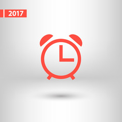 alarm clock  icon, vector illustration. Flat design style