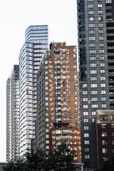 Naklejka premium Manhattan Buildings Cluster