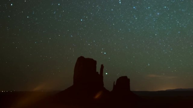 Monument Valley Orionids Meteor Shower 19 Milky Way