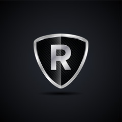 Letter R Shield logo