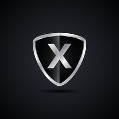Letter X Shield logo